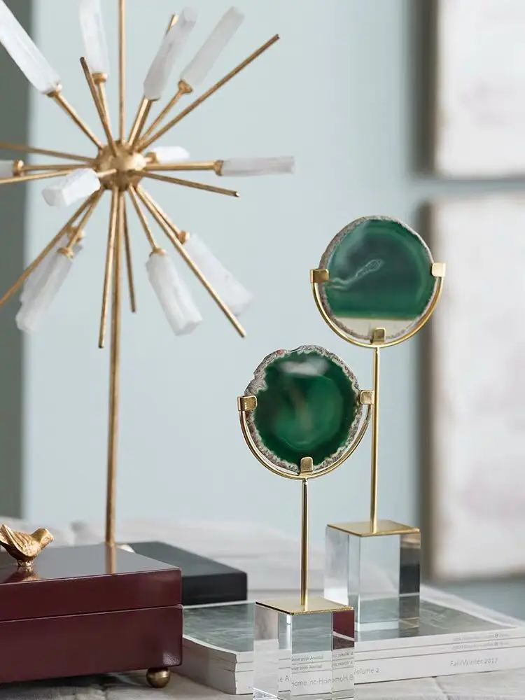 Europe type originality natural crystal flower places a porch of contemporary villa sitting room TV ark to live in adornment