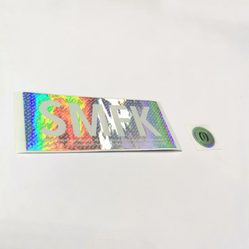 Customized Logo Made Label Holographic Sticker Rainbow Effect Custom Hologram Sticker