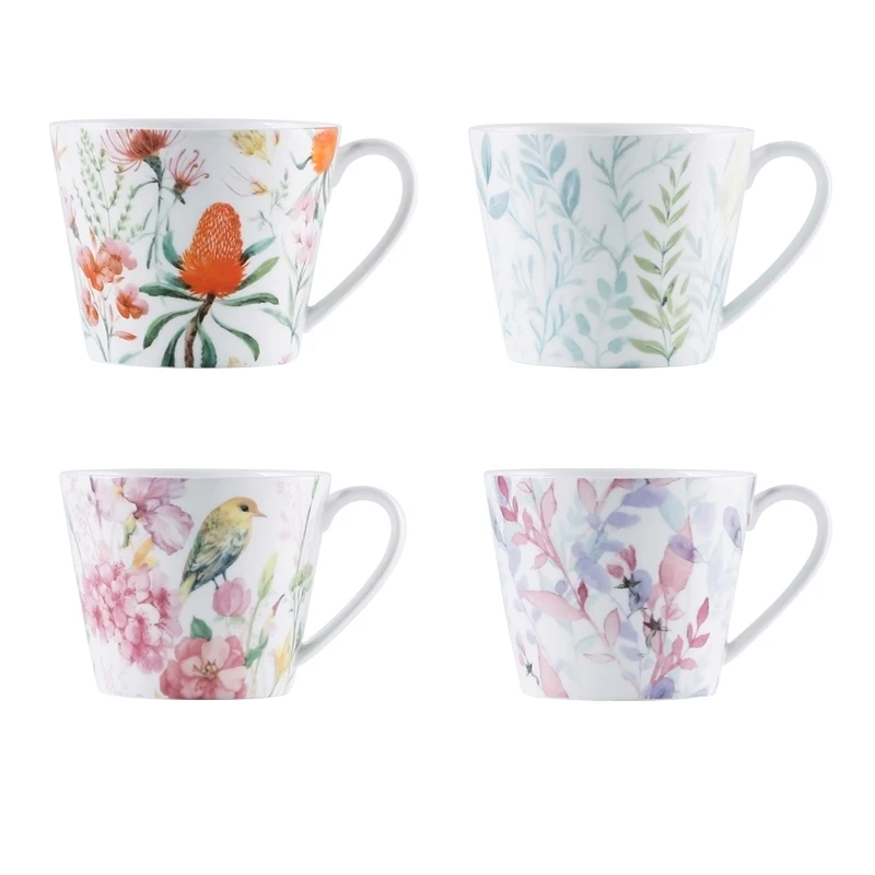 MG59 Ceramic Bone China Tea Cup Coffee Mug Gift Set with Color Box Gift Box