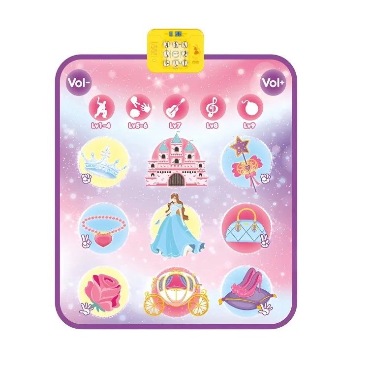 Dance Mat Electronic Dance Pad Multifunctional Piano Game Pad Outdoor Music Stepping Dance Mat Anti-slip Christmas Birthday 5 Ga