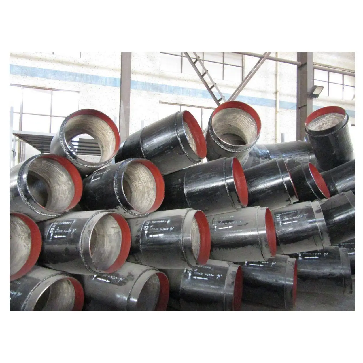 Good Quality wear-resistance sand casting long life bimetal compound alloy elbow Paint Appearance For Thermal Power Plant