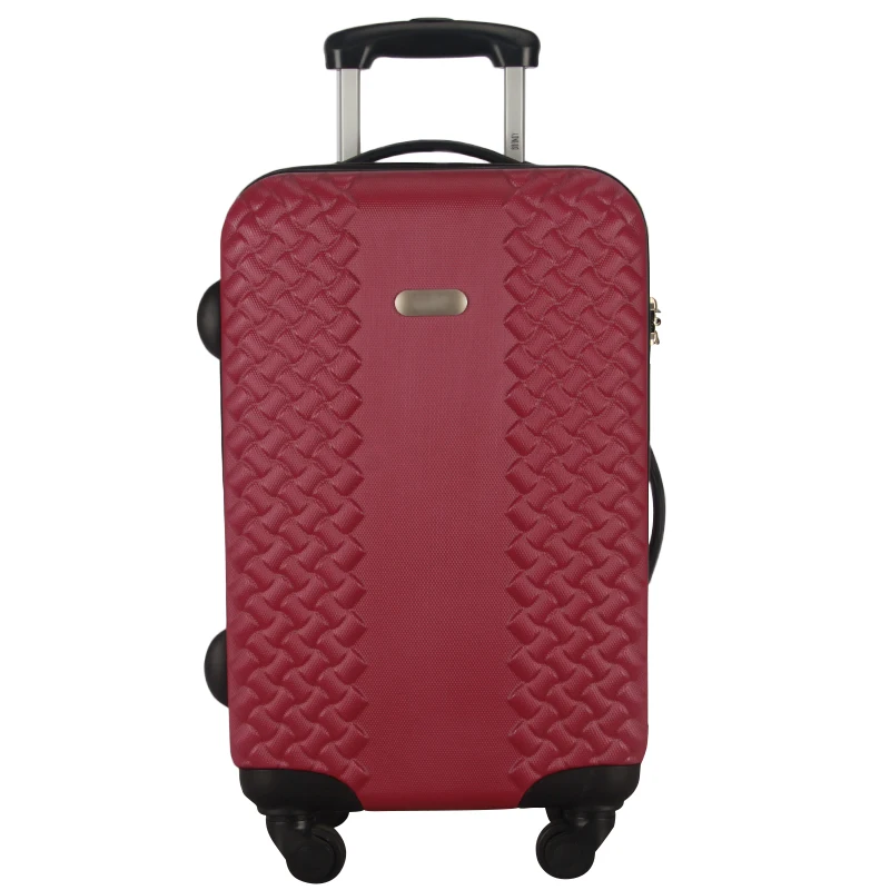Wholesale durable red diamond trendy luggage handle trolley bags business rolling suitcase luggage