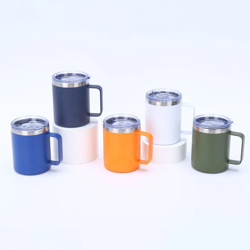 BPA Free 12oz Hot Selling Portable indoor and outdoor Stainless Steel Insulated Coffee Mug With Handle