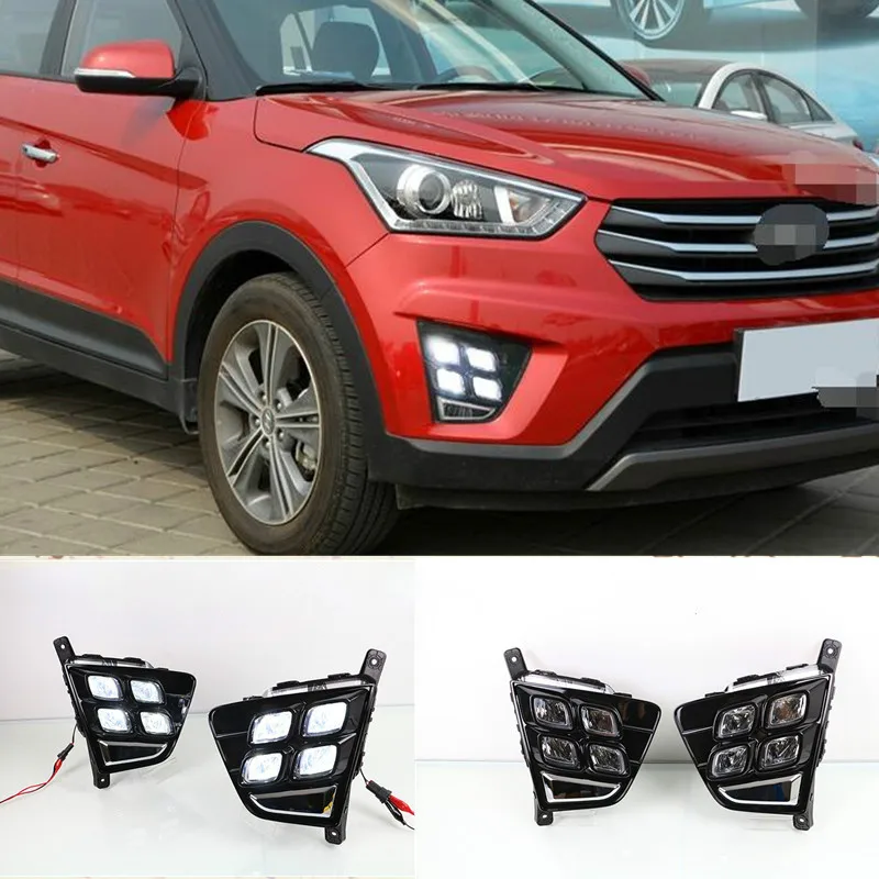 
Foglamp for Hyundai Creta IX25 2014-2016 Daytime running light for Hyundai Ix25 2015 DRL Front bar light for Hyundai Creta IX25 