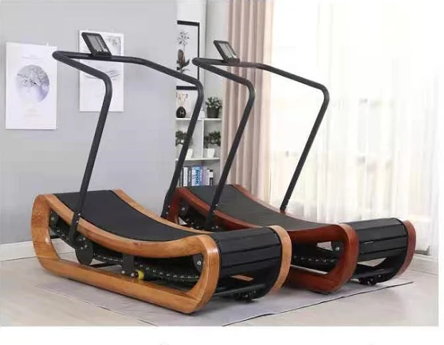 home use curve treadmill with folding wholesale fitness running unpowered non motorized treadmill
