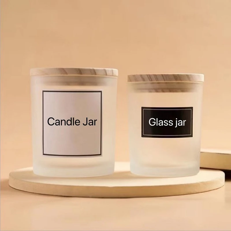 Wholesale Extra Large Amber Glass Candle Vessel Custom Logo Color Bowl Straight Sided Hand-Blown Glass for Scented Candle