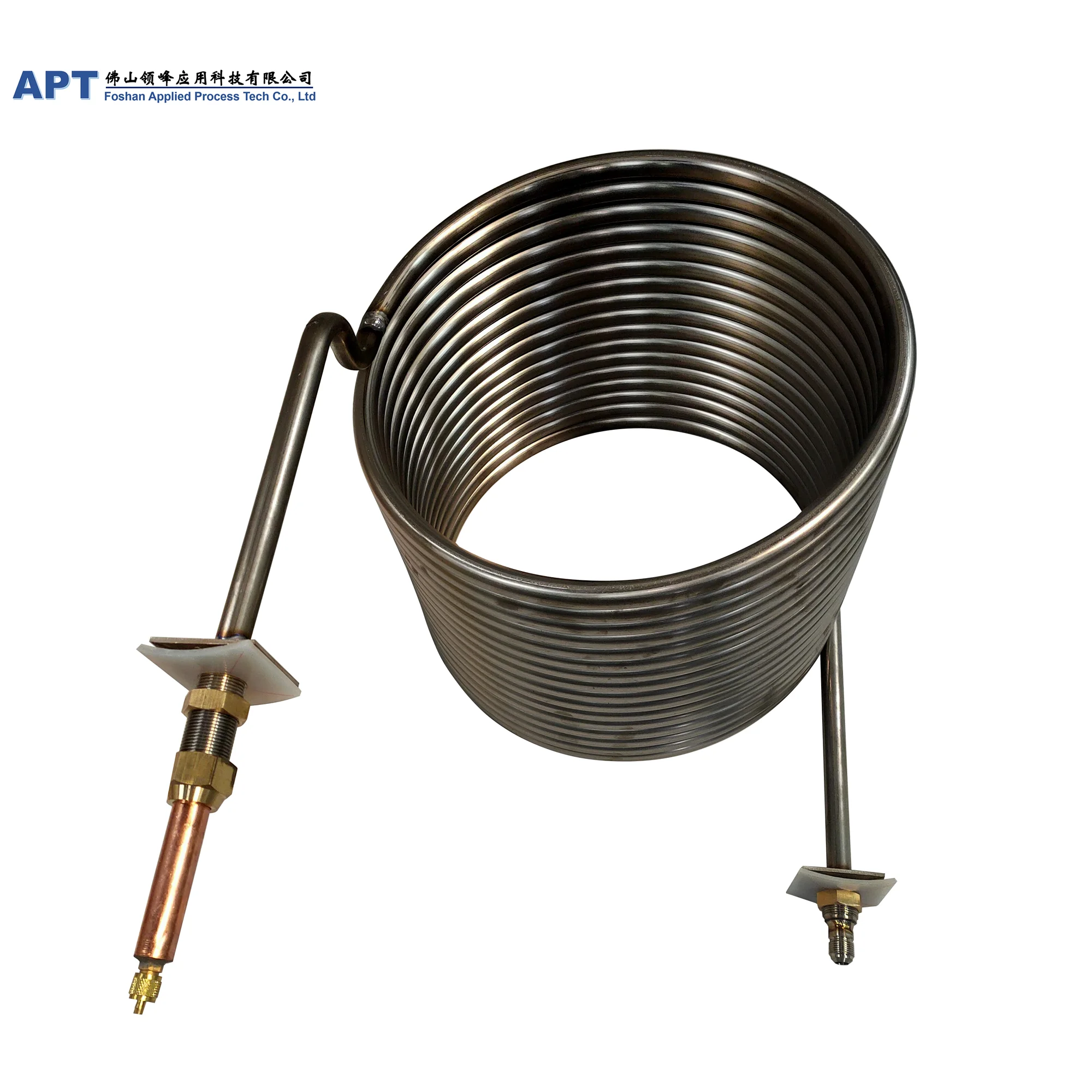 
 Бесшовный титановый теплообменник для аквариума, титановый спиральный трубчатый теплообменник  