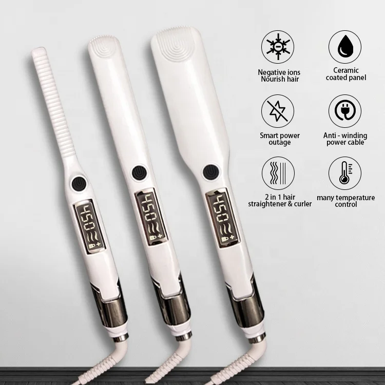 Hot Sale Cheap Flat Irons Lcd Display Titanium Electric Flat Iron