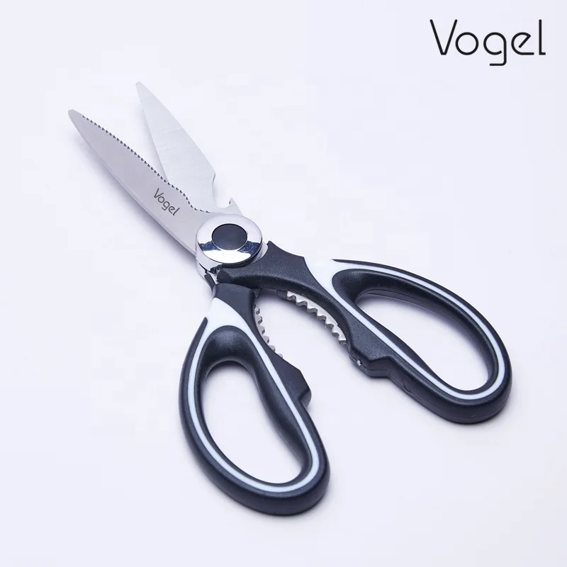 Hot selling Heavy Duty Stainless steel kitchen multi-functional kitchen shears with kitchen scissors