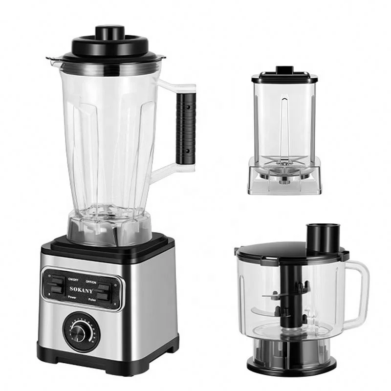 Intelligent 6600W Stainless Steel Portable 3 In 1 Meat Grinder Bean Grinder Ice Crusher 3L Juicer Blender For Home Use