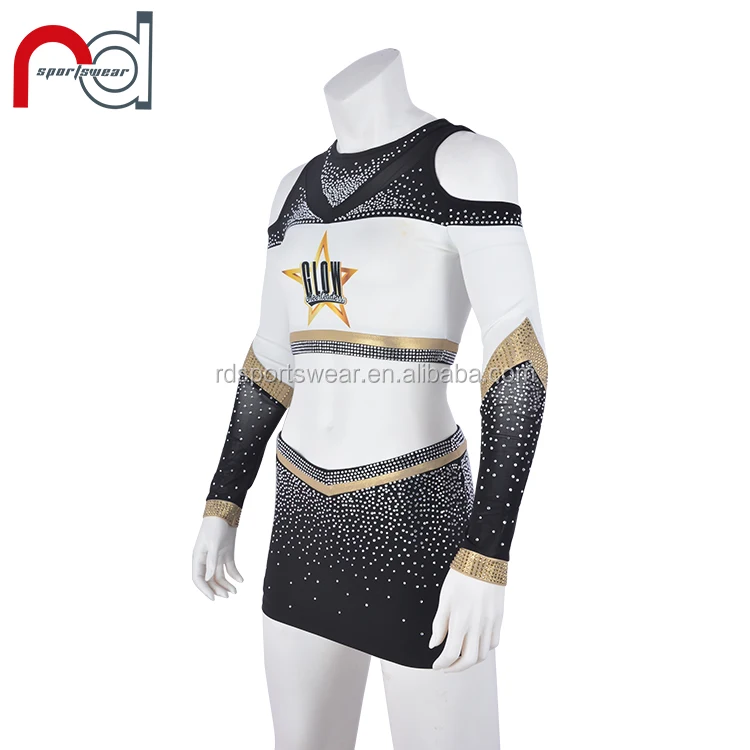 2022 Popular Custom Cheerleading Uniforms Durable Sleeveless Sublimation Cheerleading Uniforms
