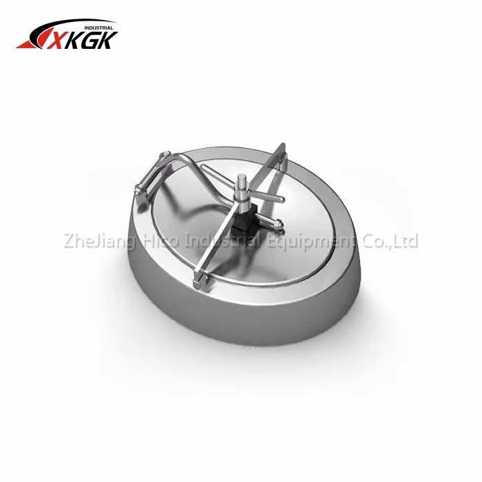 Food and Beverage Tank sanitary Stainless Steel SS304 Oval Manhole Cover stainless steel Manway
