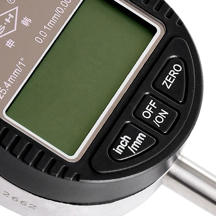 Хорошее качество, цифровые функциональные типы тестовых индикаторов с циферблатом 0-12,7-25,4-50-100 мм, точный измерительный индикатор 0,01