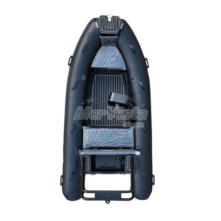 Sport 12ft rhib360 Semi-Rigid Speed boat Hypalon/PVC Aluminum rib inflatable boat with engine for sale