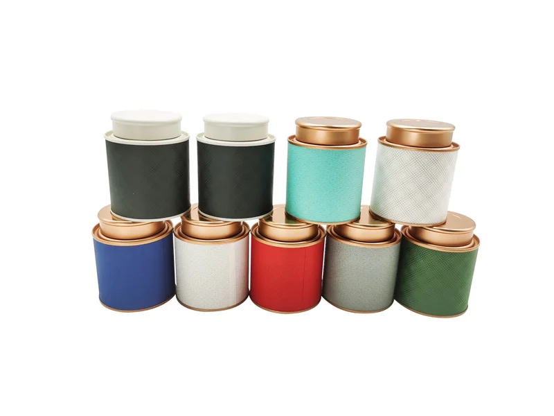 50 Gram 50 g Tea Paper Cans Packaging 100 Gram 100 g Tea Packaging Canister with Custom Colors