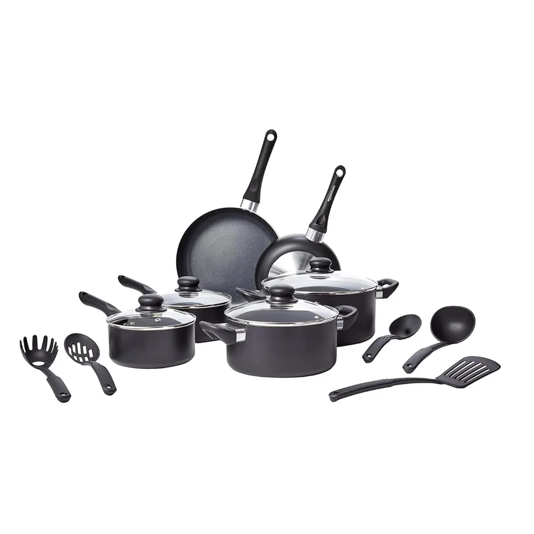 8 Pcs Aluminum Non Stick Cookware Wok Medical Stone Gift Set Cookware Pans and Pots Set Kitchen