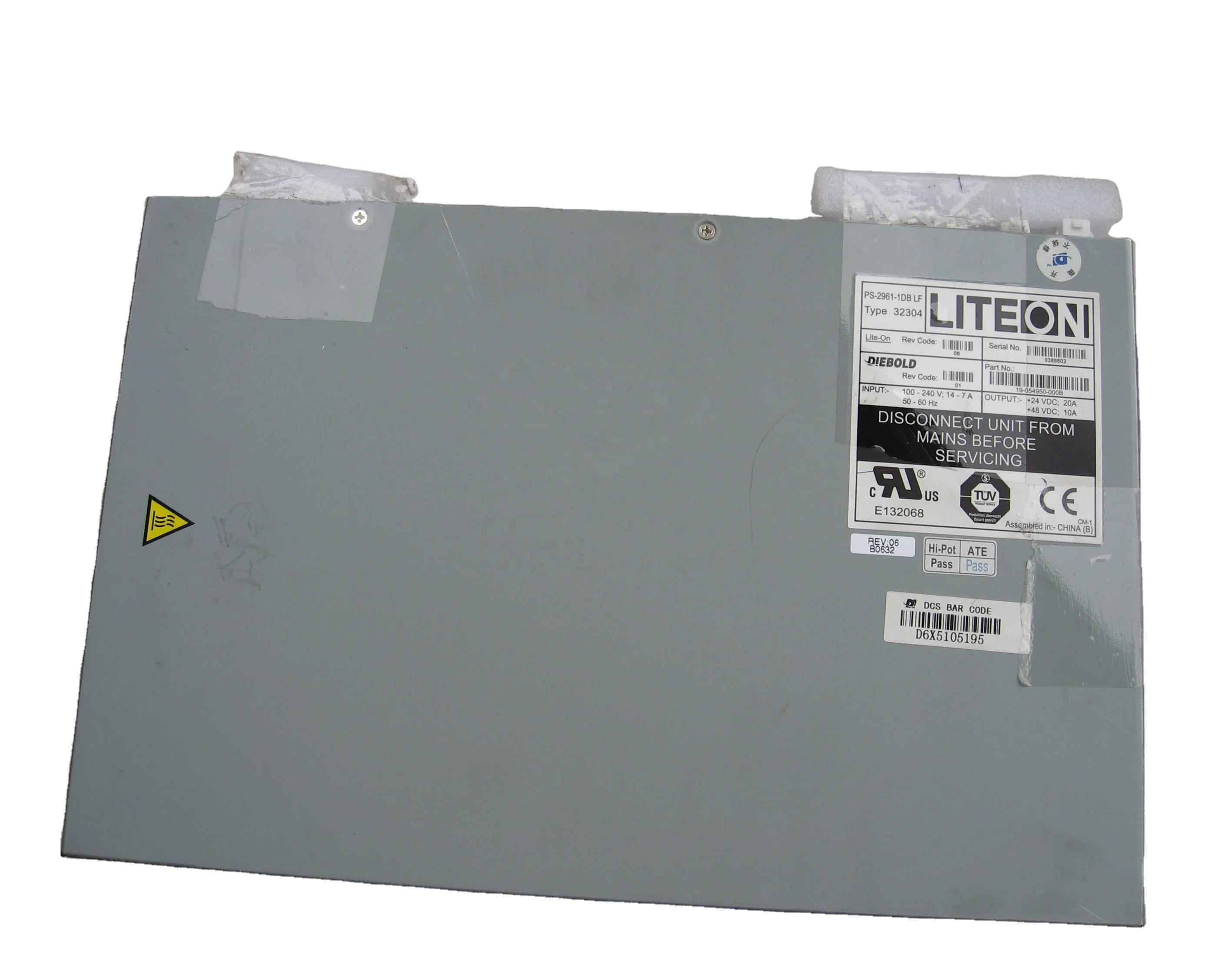 Diebold ATM parts 19-054950-000B OPTEVA POWER SUPPLY SWTCR MULTVOLT 19054950000B