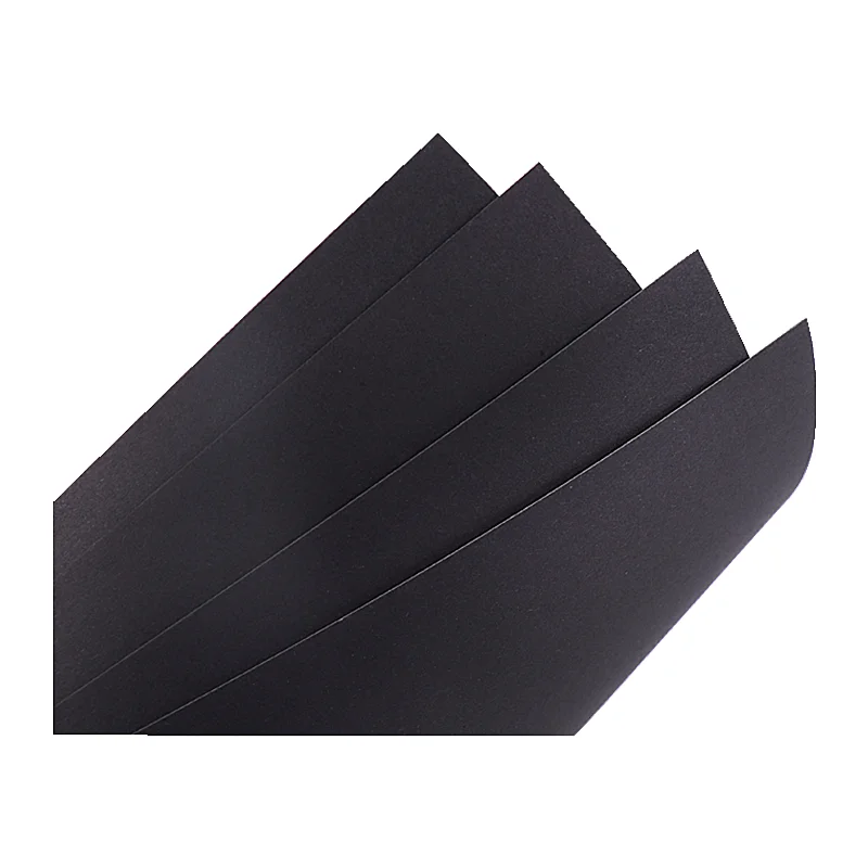 
Manufacturer produces customized 787*1092mm black kraft paper printed packaging full black double coated Black paper 