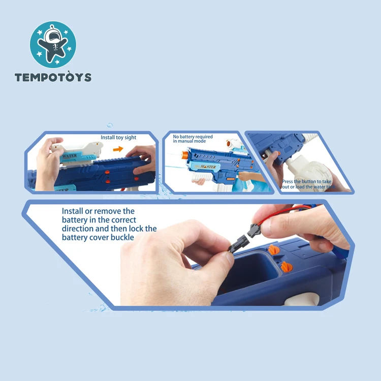Tempo Toy Auto Water Gun Wasserpistole Auto-integrated Gun Toys For Kids Outdoor juguetes 2023