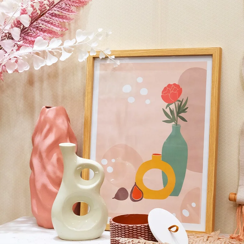 Ceramic Vase Art Nordic Vases Decor Ceramic Vase Home