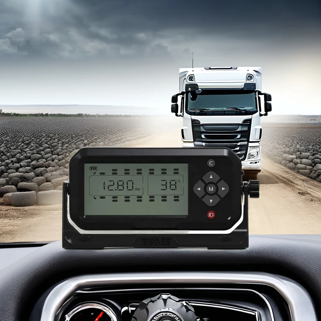 18 wheels truck 200PSI 14BAR TPMS internal tire pressure monitoring sensor system for tip lorry heavy-duty truck