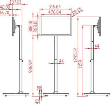 CNS-215MSD High Quality 21.5 Inch 4K LCD Smart TV White Interactive Portable TV 4G+64G Stand TV Touch Screen Interactive Smart
