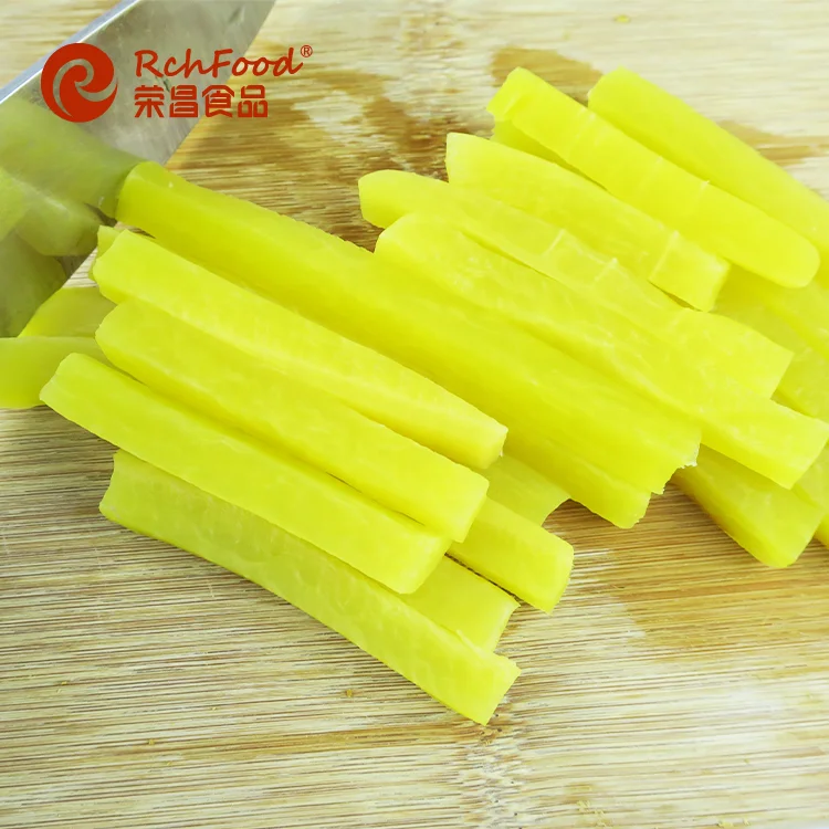 Best selling slice yellow pickled radish
