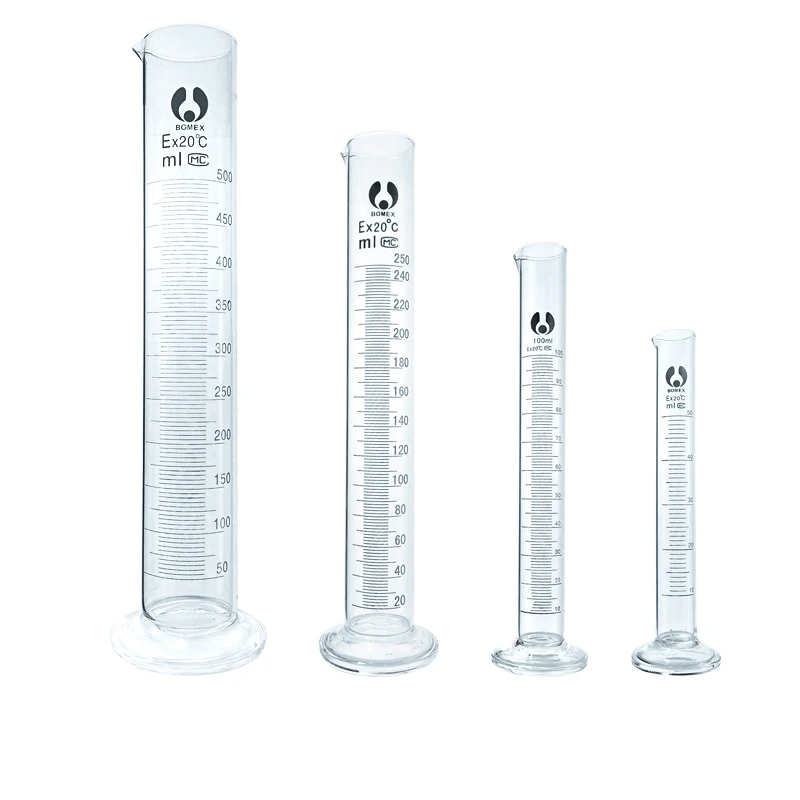 High quality 2000ml  high borosilicate  transparent graduated measuring glass cylinder for laboratory
