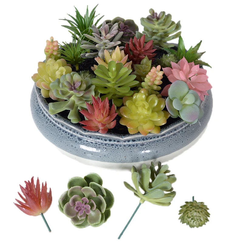 New small potted plants indoor decoration artificial plants unpotted artificial succulent plants