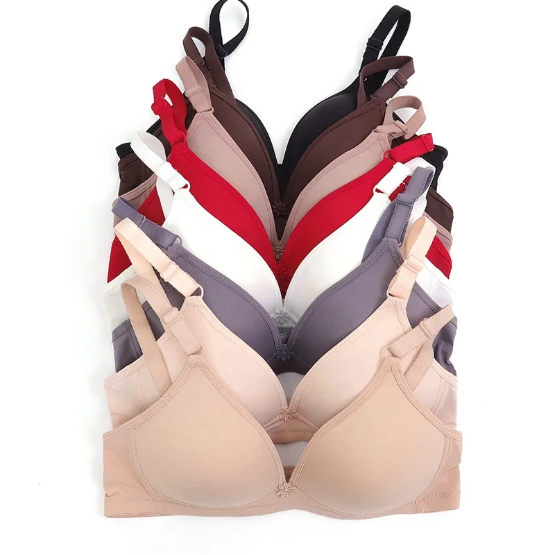 Best Sellers 9 Colors Customized Girls 32 Size Small Cup Bra Soft Women Wire Free Bra
