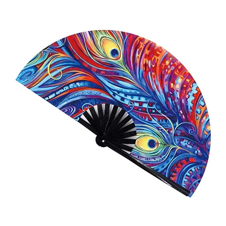 
Festival Gift Craft Chinese Kung Fu Tai Chi Large decorative Hand Folding Fan for Men/Women 