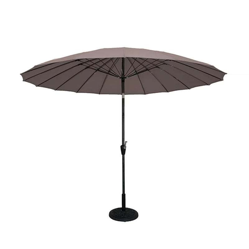 24 ribs 2.7 meters parasol grey patio market umbrellas commercial