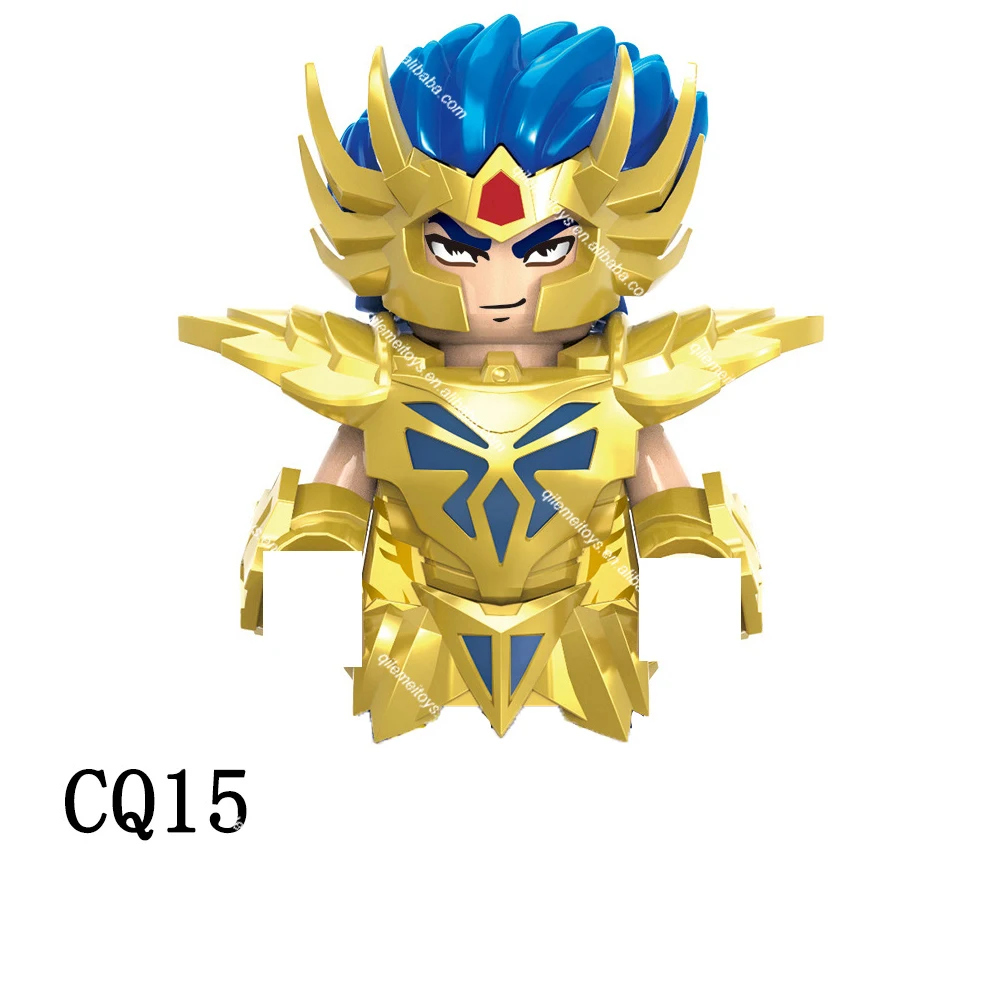CQ17-CQ22 Twelve Constellations Golden Saints Seiya Knights Figure Virgo Libra Aries Taurus Building Block Figure Collect Toy