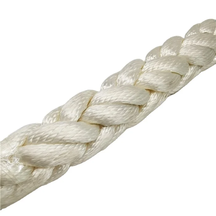 white color 36 40 mm * 200 220 m 8 strand polyamide nylon marine rope for lifting sling barge and dredge working fishing lines
