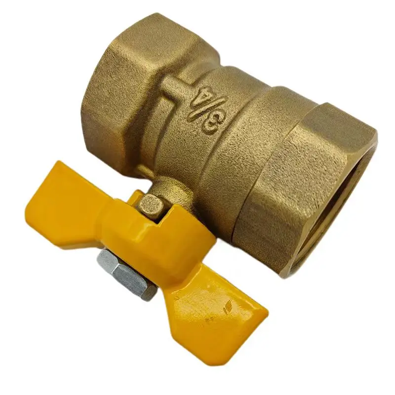 Certificated Approved wholesale Supply Brass Ball Valves With Butterfly Handle For Water Supply And Pipeline Connections