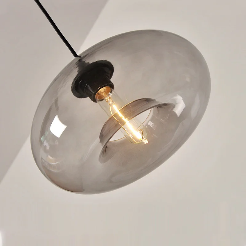 Hotel Art Design Glass Ball Nordic Lamps Guangdong Chandelier Pendant Lamp Iron Hanging Pendant Light For Bedroom Dining Room