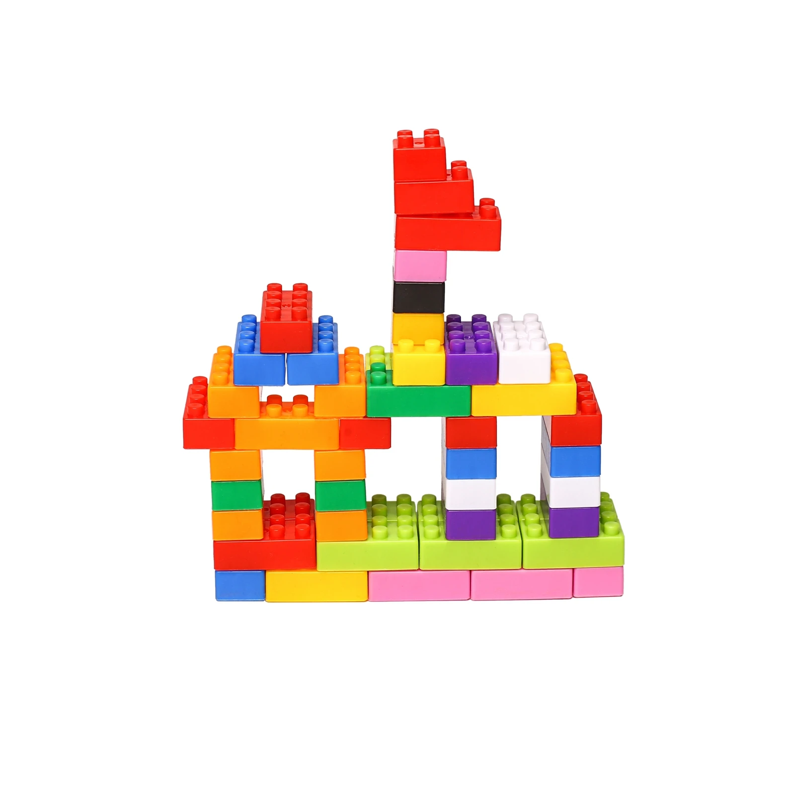 Plastic educational building block to kids plastic blocks pieces, build brick blocks brick toys to kids