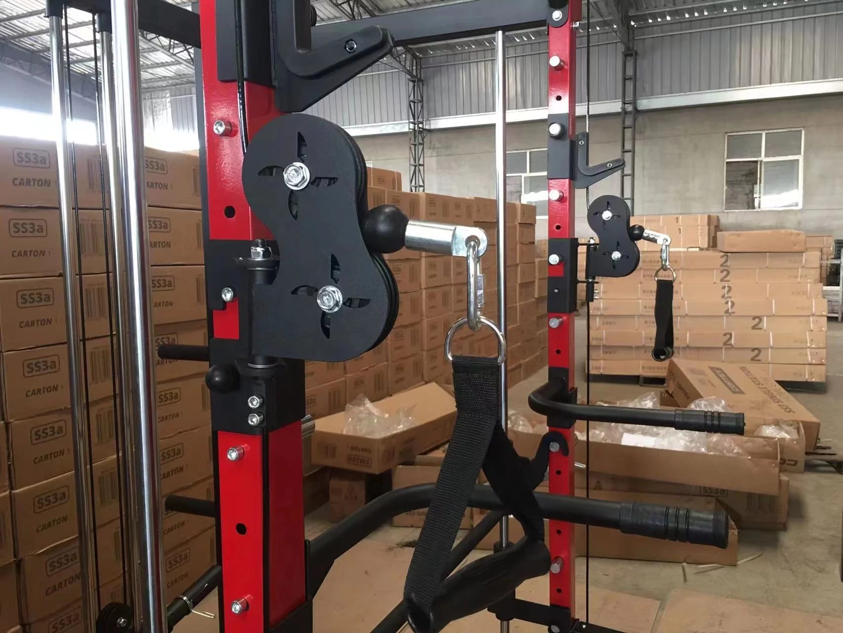 Wholesale Fitness Equipment Indoor Home  Adjustable Barbell Squat  Power Rack  For Strength Training