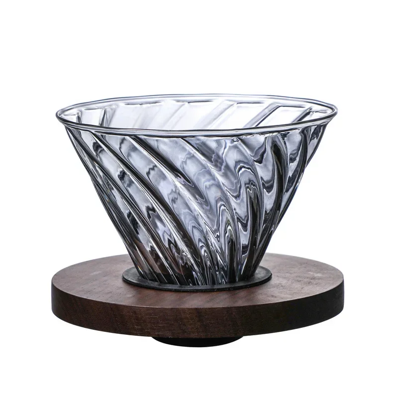 hot selling Glass coffee filter cup Spot coffee filter coffee Dripper for home and cafe