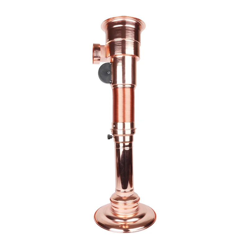 PINNOVO korean barbecue steel pipe telescopic copper tube for smoke in bbq commercial indoor restaurant smokeless pipe