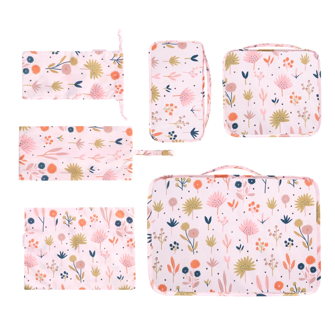 Wholesale high quality P.travel Travel Luggage bag Organizer 6 Pcs Packing Cubes Storage bag