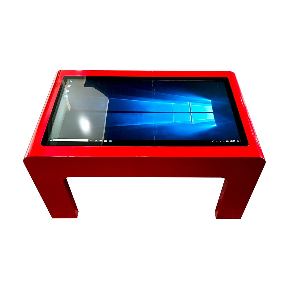 Zkmei Android Windows waterproof Smart touch table interactive games table with screen kiosk for kdis education in School