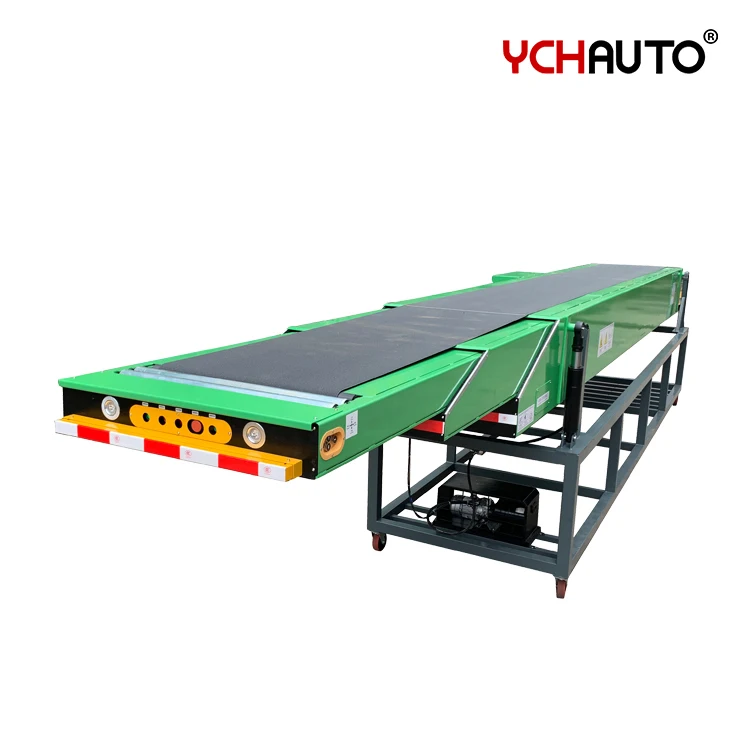 Logistics Center Truck Loading Unloading Telescopic Conveyors Robot Container System Extendable Boom Telescopic Belt Conveyor