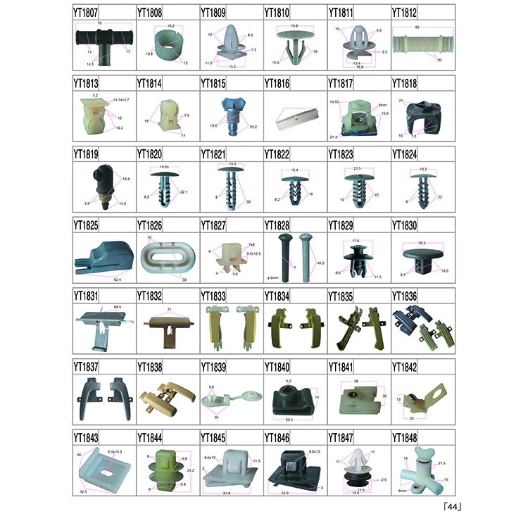 Buy Car Parts Small Auto Plastic Rivets Pine Tree Clips 3mm Fir Tree Fasteners Manufacturing