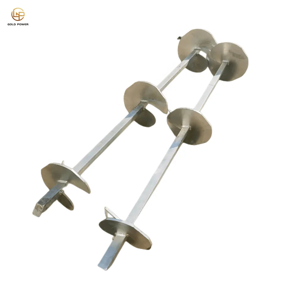galvanized solar system ground earth screw anchor