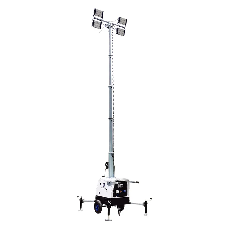 Electric Power Portable Led  Light Tower