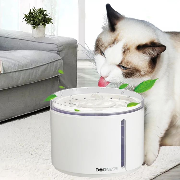 China Pet water dispenser Factory cat water fountain with Led Light