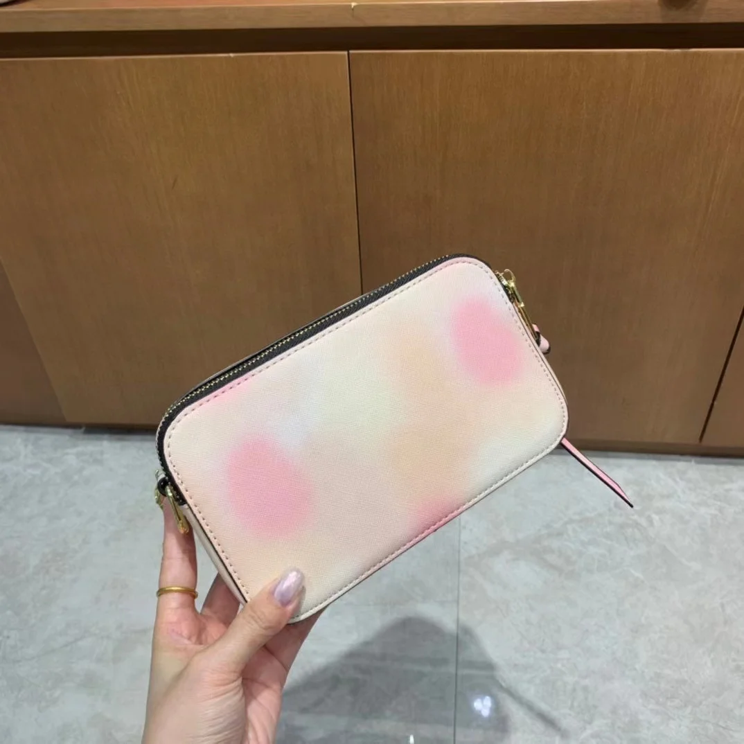 fashion lady colorful printing summer chic camera crossbody bags with wide strap for women casual holiday sling shoulder