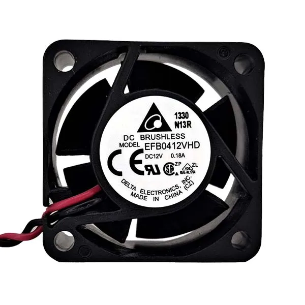 EFB0412VHD 9000RPM 10.1CFM 32.5dB 2 pin Cooling Fan 40x40x20mm 12V DC Brushless Fan 40mm High Flow Low Noise 4020 Cpu Fan
