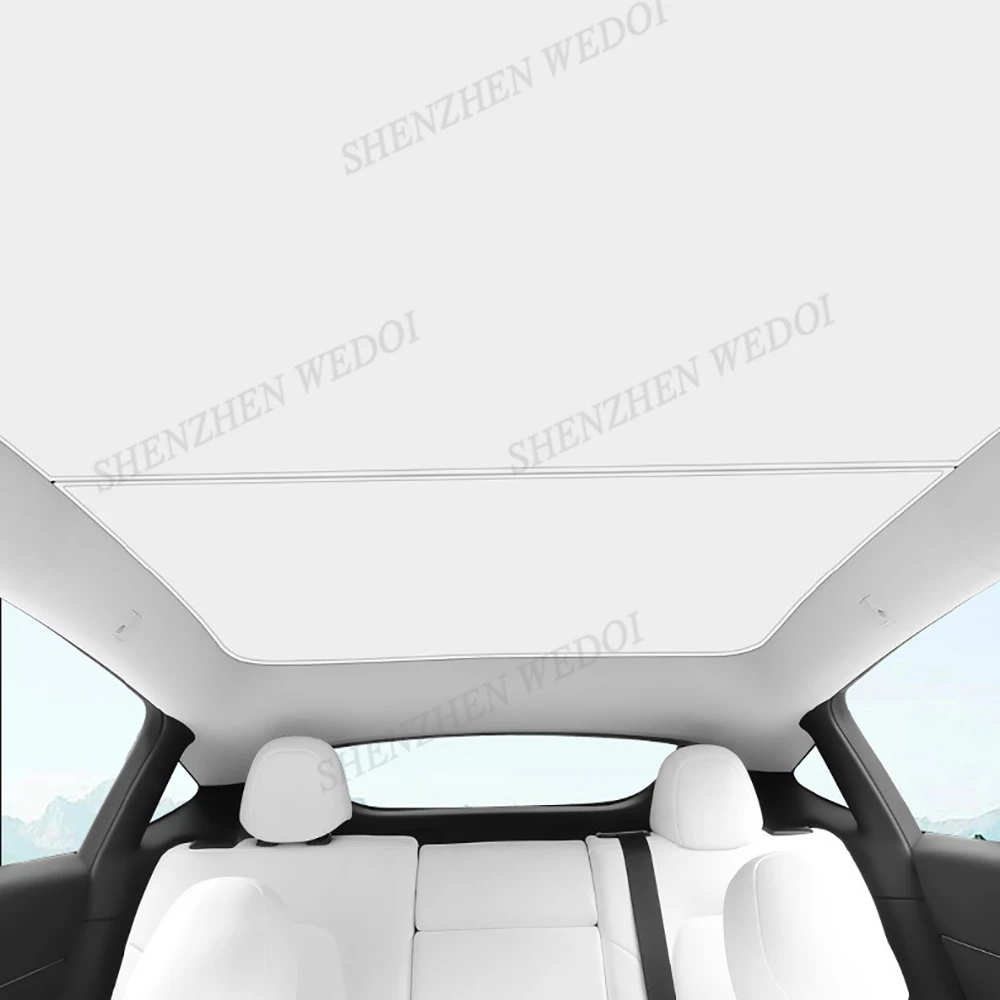 High Quality Car Retractable Sun Shade Panoramic for tesla model 3 highland roof sunshades 2024 Foldable uv rays protection